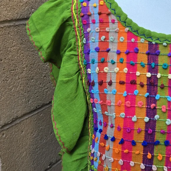 Handmade Pom Ruffle Blouse - Picture 2 of 10